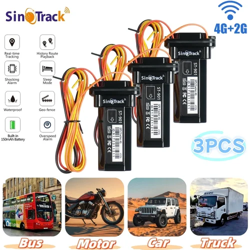 SinoTrack 3 unidades Mini 4G Tracker ST-901L batería integrada impermeable GPS para SUV camión autobús coche antirrobo con aplicación gratuita