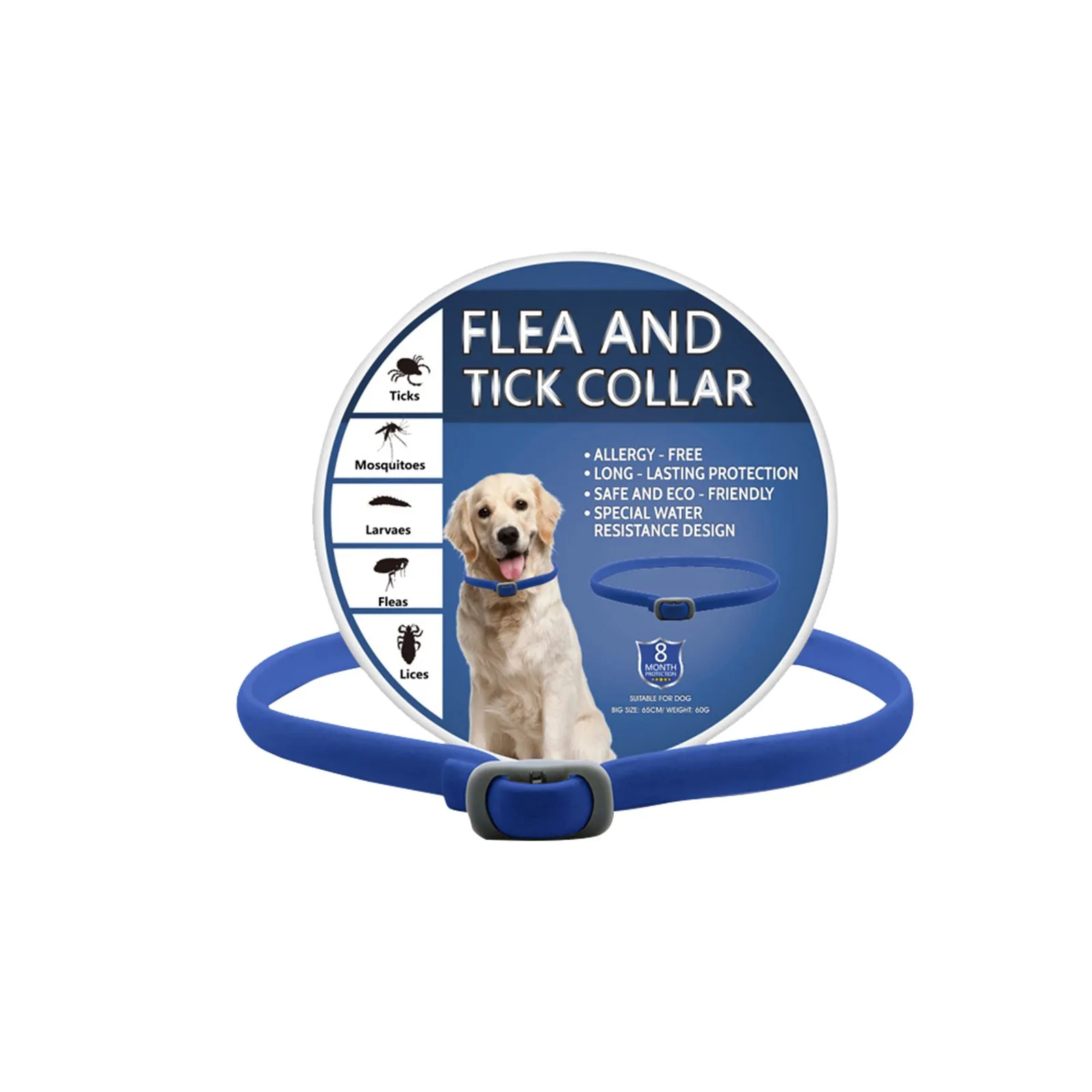 Tick Collar For Dogs - Effective Against - Waterproof And AdjustableTick With  Natural Ingredients Necklaces Cat Dogs Supplies