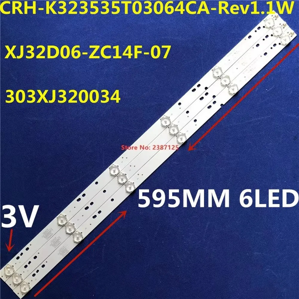 

30 шт. светодиодная лента для подсветки для XJ320M06 LED32C8 HS320M02 32H510 303XJ 320034 XJ32D06-ZC14F-07 CRH-K 323535 T03064CA-Rev1.1 LED32538M