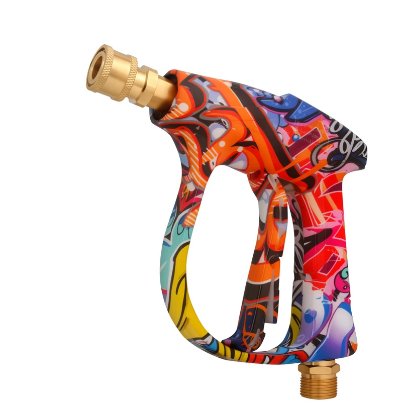 4350psi high-pressure water gun, beautiful graffiti painting, 1L foam spray gun, 1/4 quick nozzle set, rubber nozzle bracket image 3