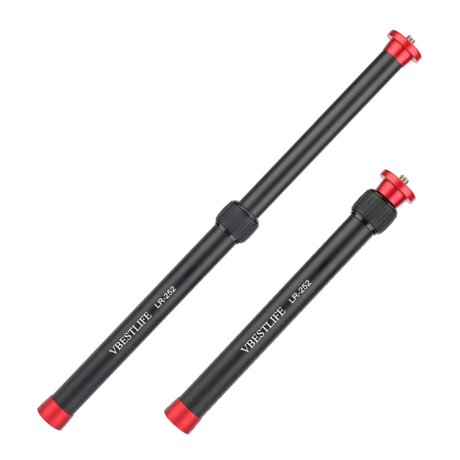 ZK40 VBESTLIFE LR-252 قضيب تمديد ثلاثي القوائم لسطح المكتب من سبائك الألومنيوم قسمين