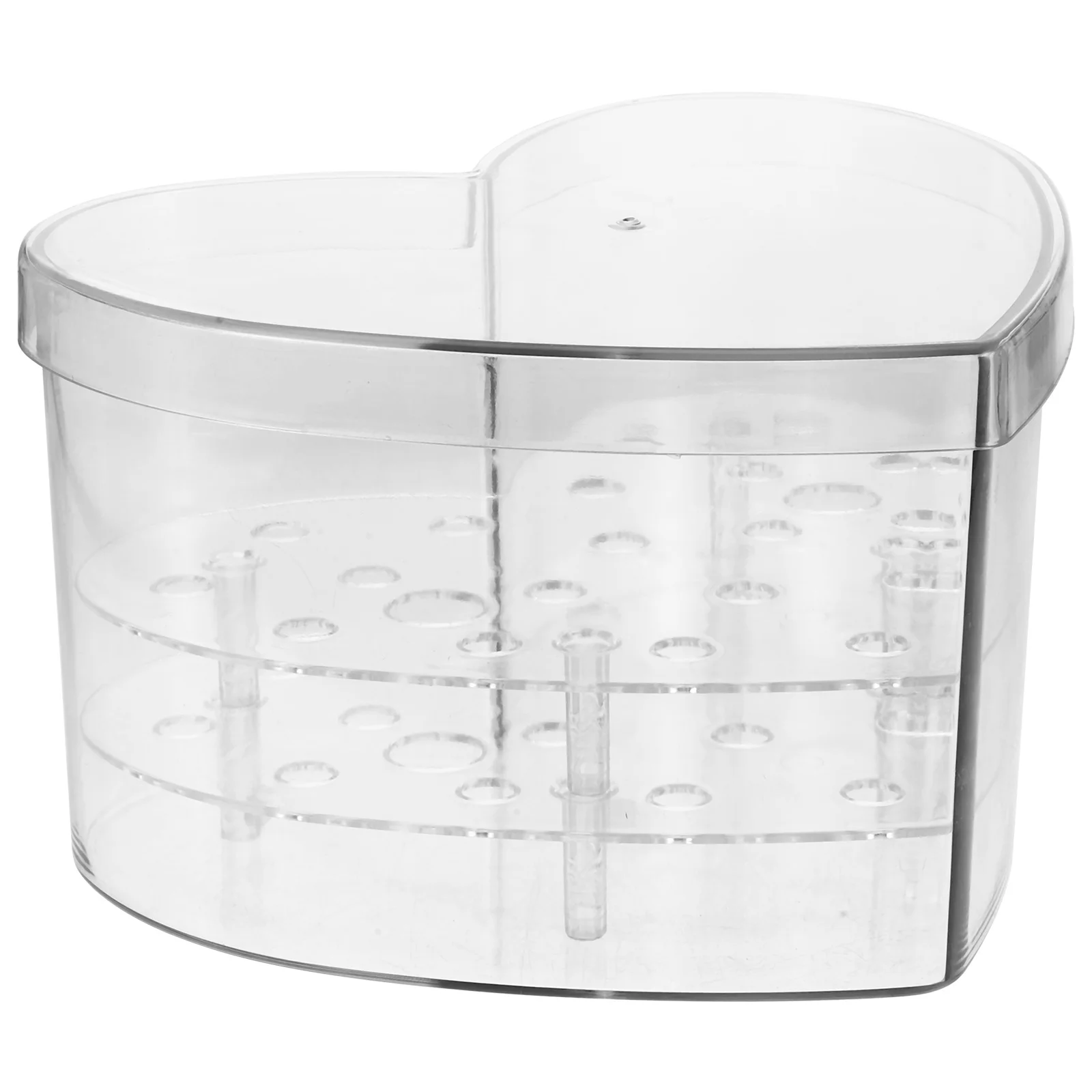 

Heart Shaped Decorative Box Clear Acrylic Flower Arrangements Holder For Preserved Roses Eternal Flower Display