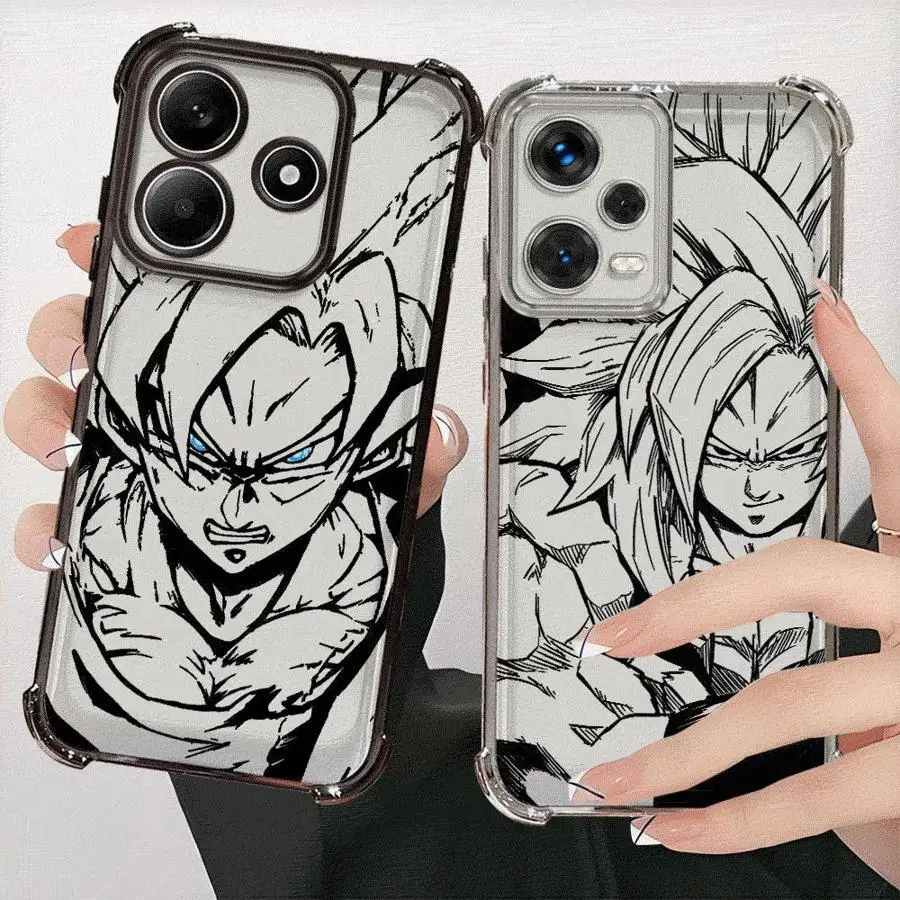 

Phone Case for Xiaomi Redmi Note 10 Lite 13 9Pro 11 12 Pro 10 Pro 11s 10s 14 9S Soft Cover Cool Dragon Ball