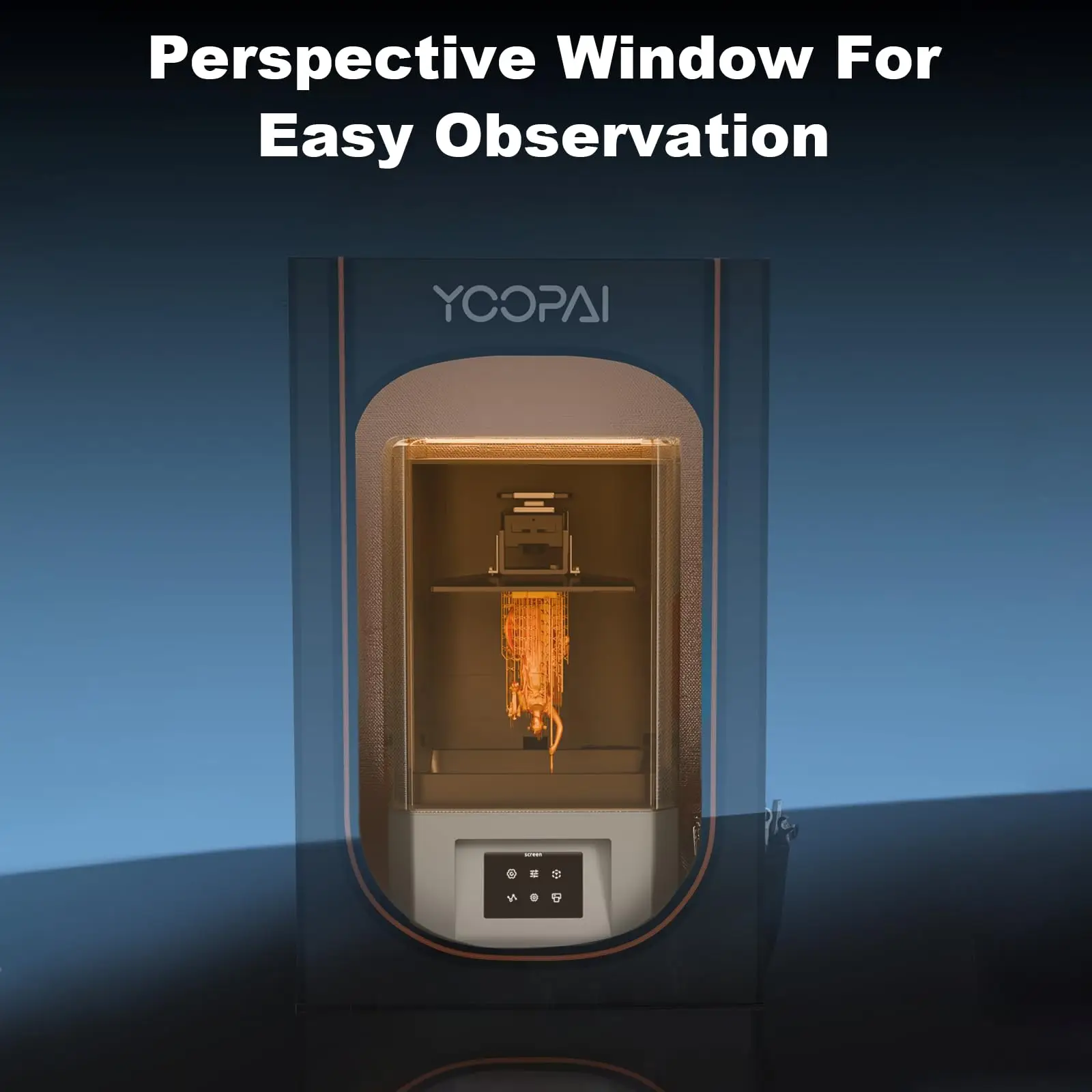 Yoopai الراتنج الضميمة للطابعة ثلاثية الأبعاد الراتنج الضميمة متعددة الوظائف تنفيس الضميمة غطاء خيمة طابعة ثلاثية الأبعاد منزل 43*45*71 سنتيمتر