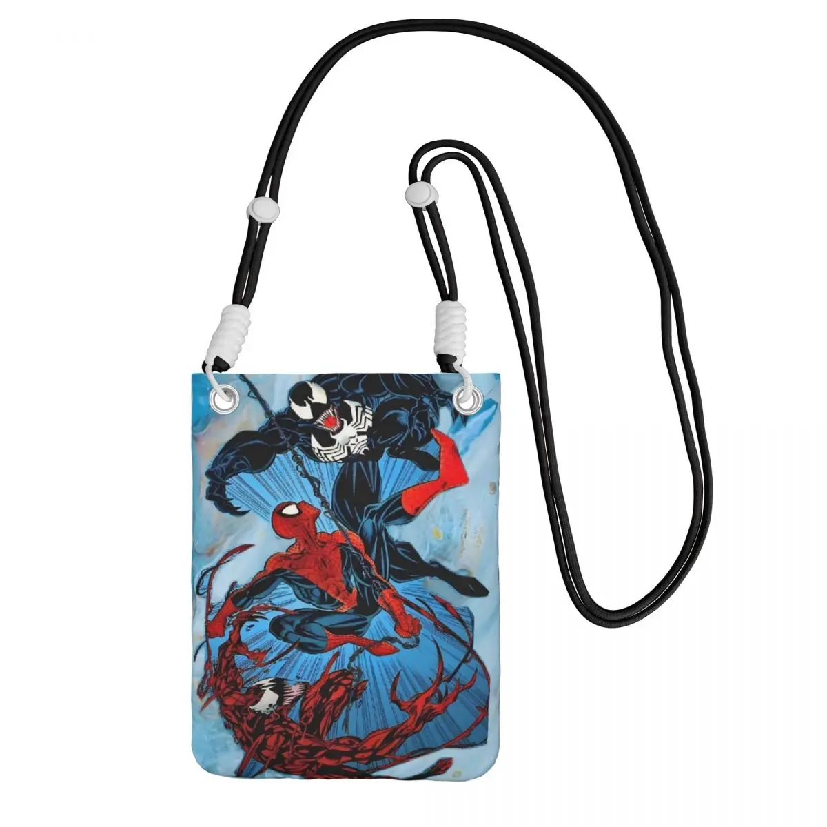 

Custom Fashion Venom Mobile Phone Bag Women Men Aggressive Shoulder Crossbody Bag Amusement Park Detachable Shoulder Strap