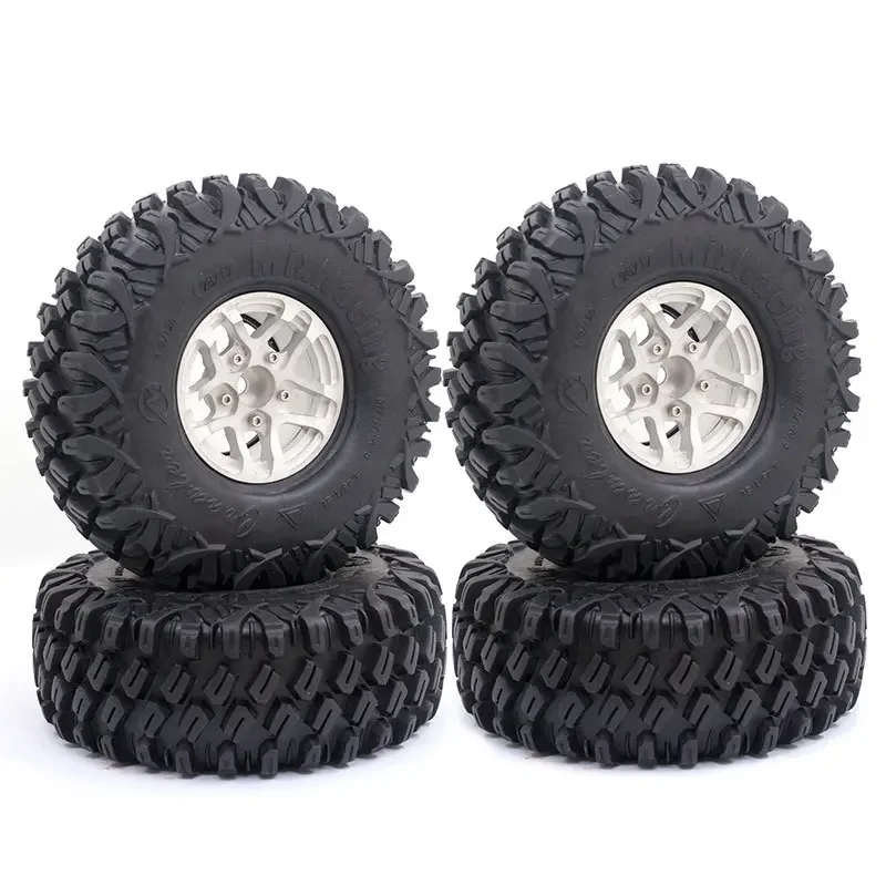 

120MM 1.9inch Rubber Mud Grappler Tires for 1:10 RC Crawler Axial SCX10 90046 90047 TRX-4 Defender G500 TRX6 G63 YIKONG