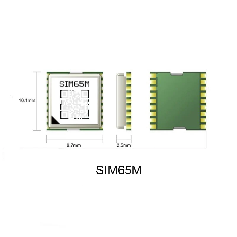 modulo gnss simcom sim65m gps glonass bds galileo qzss sbas banda l1 frequencia unica de precisao padrao lan integrada 1pps 01