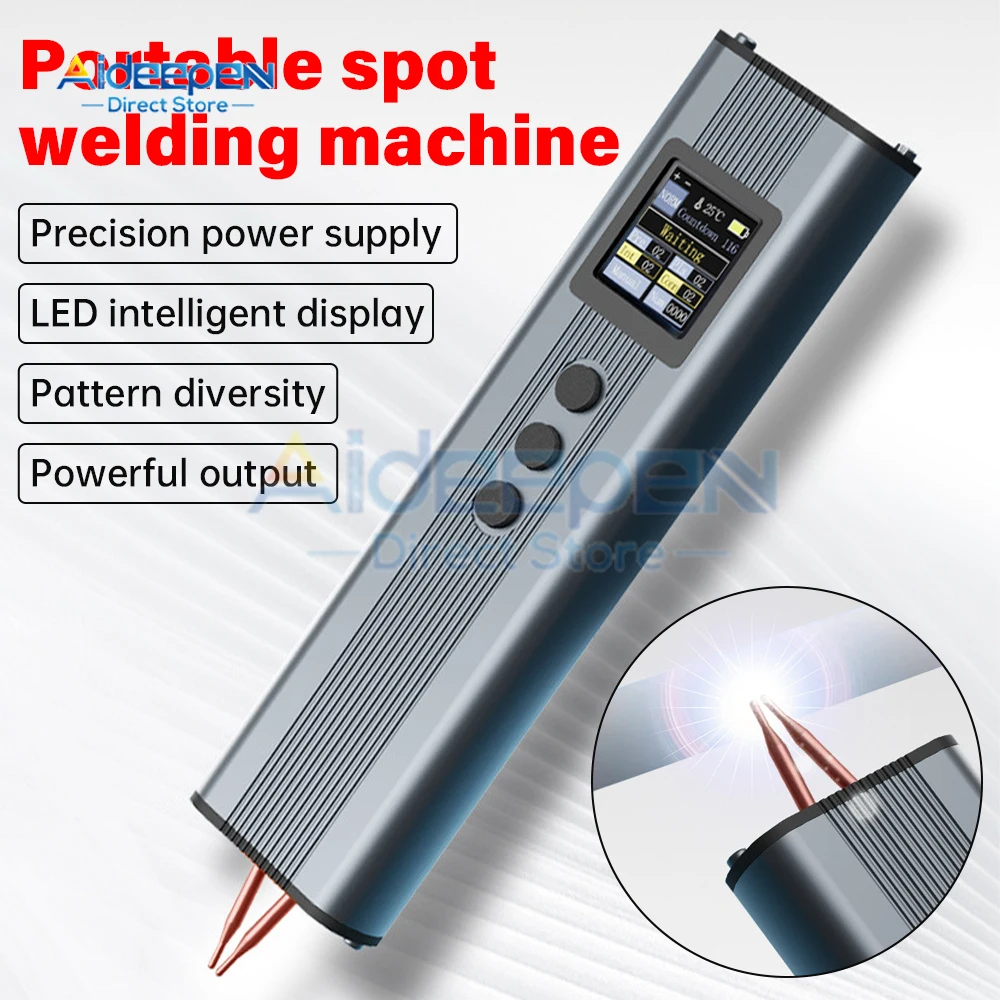 

DIY Portable Handheld 11 Gears Battery Spot Welder Nickel Strip Nickel Belt Welding for 18650 Lithium Battery Automatic Manual