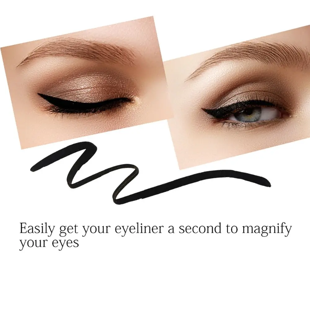 Golden Professional Black Cosmetic 2-in-1 Double Ended Beauty Tool Eyeliner Flüssiger Augen-Make-up-Eyeliner-Stift