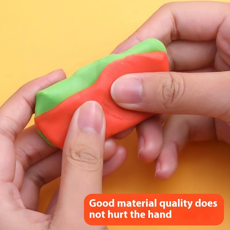 Farbteig, Spielteig-Sets für Kinder, Modelliermasse, DIY-Handwerk, ultraleichter Kunststoffton mit Schnitzwerkzeugen für Freunde und Kinder