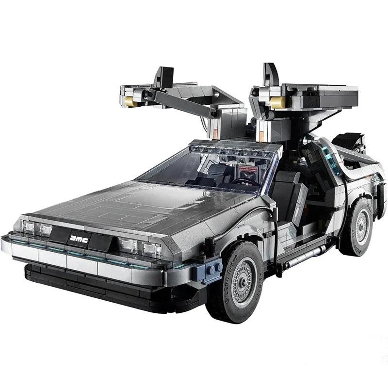

2026 New Back to the Future Time Machine DeLorean DMC-12 Building Blocks Construction Car Bricks Toys For Children Gifts