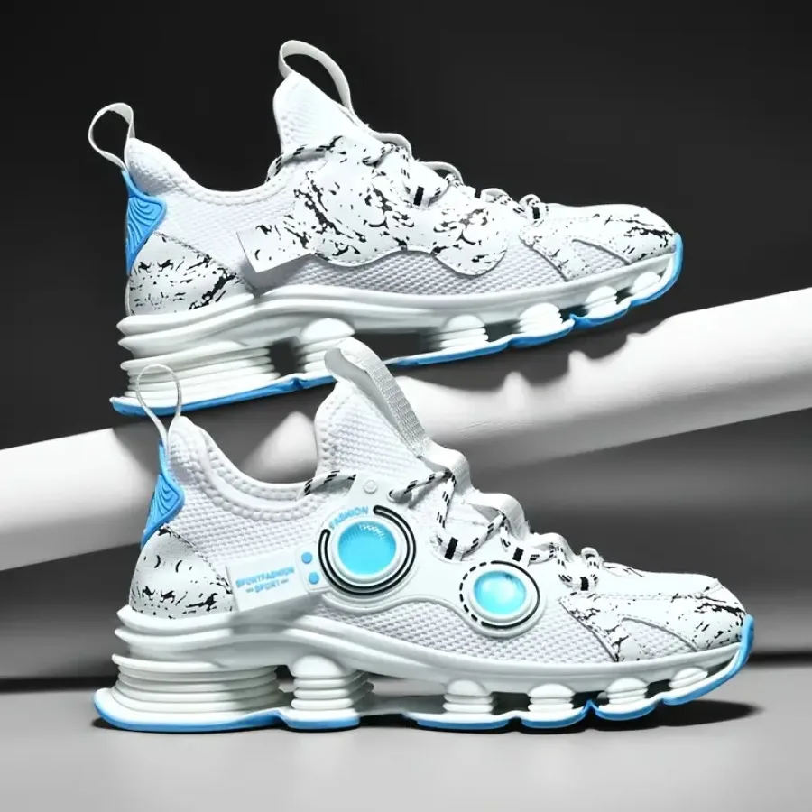 

Новые мужские кроссовки для бега на открытом воздухе: ультралегкие, с амортизацией, износостойкие, легкие кроссовки Blade Runner