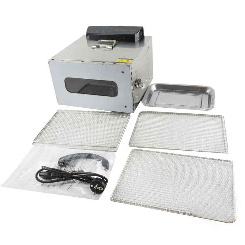 6-layer Stainless Steel Fruit Dryer 6-disc Food Dehydrator Dryer Snack Vegetable Dried Fruit Pulp Dryer Kitchen Equipment