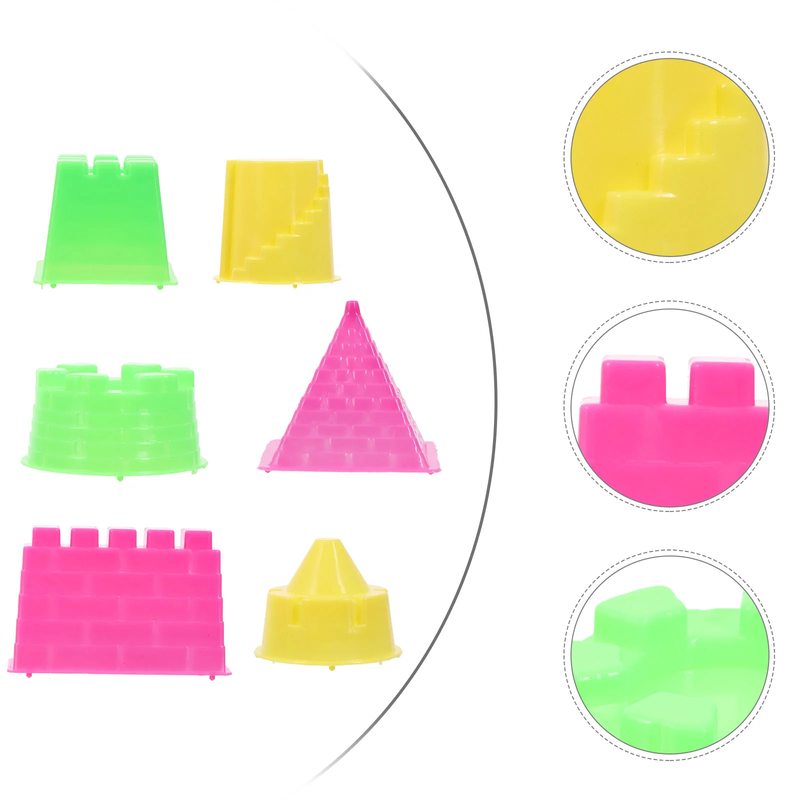 

30 Pcs Kids Educational Toys Castle Model Mold Children Sand Beach Kidcraft Playset