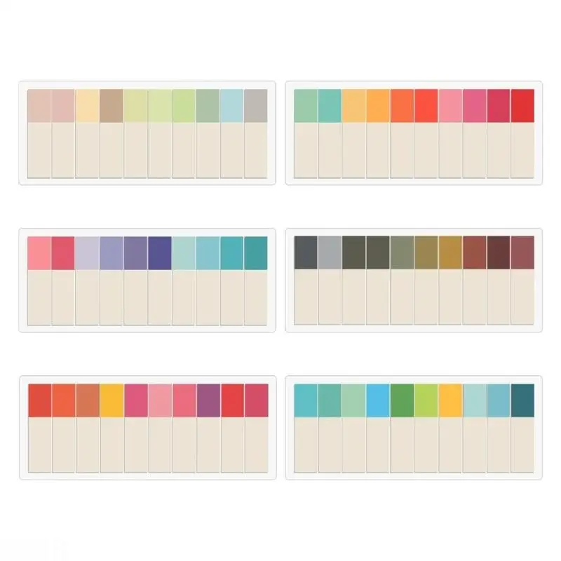 D08B 6 pestañas índice pcs notas más pegajosas estéticas notas simples simples notas más pegajosas