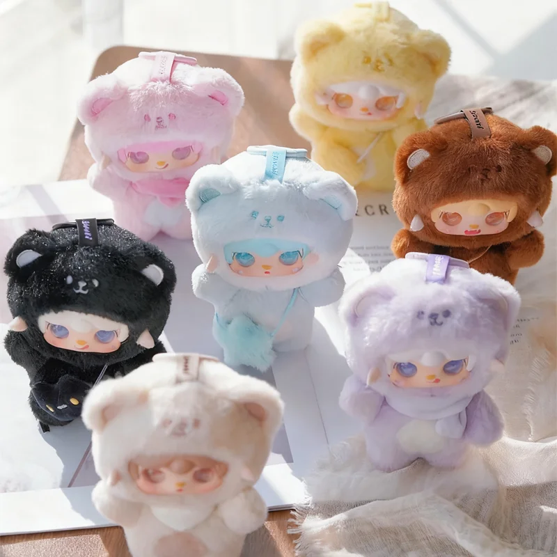 Original Yooki V4 Take A Bite Of Bear Serie Plüsch Blind Box Niedlicher kleiner Bär Plüsch Anhänger Puppentasche Dekoration Zubehör Geschenk