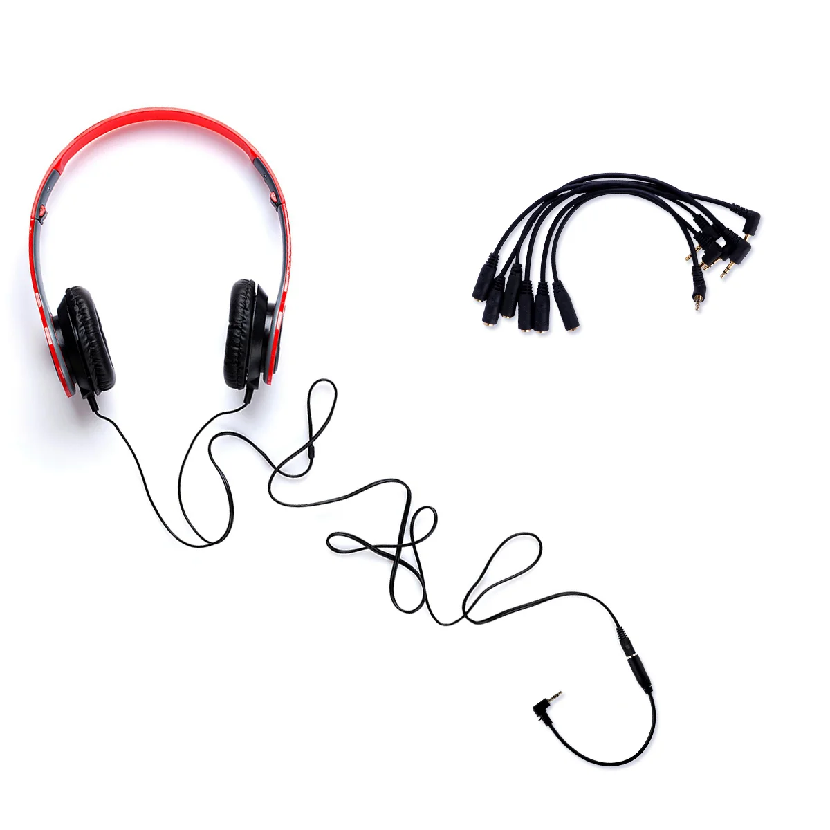 6 قطعة 2.5 مللي متر إلى 3.5 مللي متر كابل محول الصوت ذكر إلى موصل سالب لسماعات الرأس ميكروفون تمديد الحبل متوافق مع الكمبيوتر #3