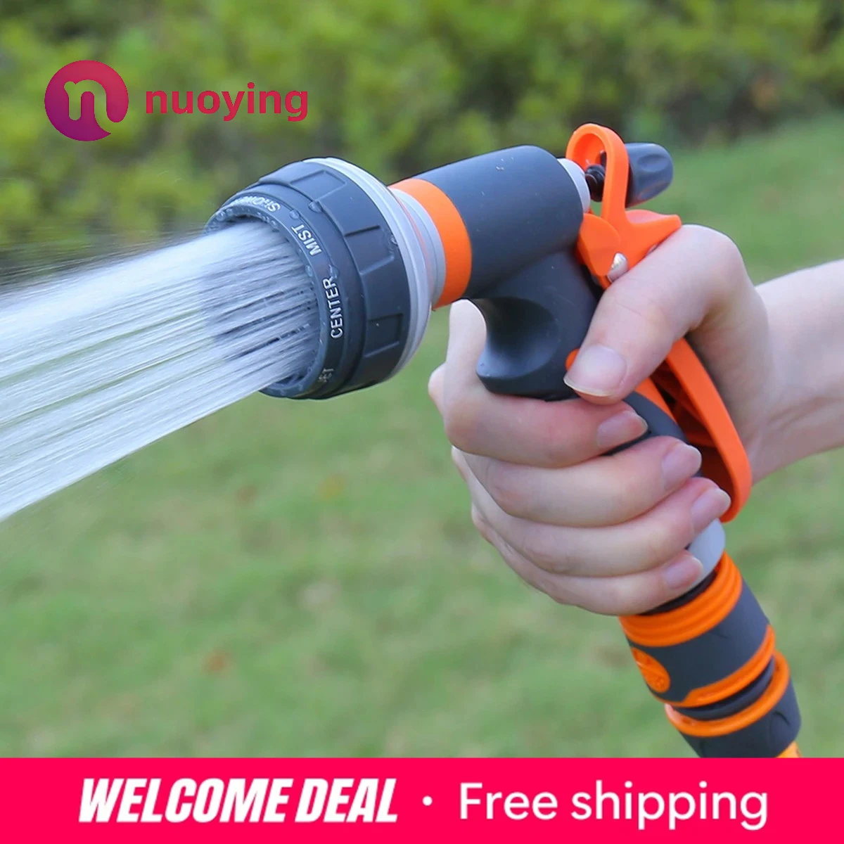 Pistola de Agua Multifuncional de Alta Presión, Rociador Portátil para Riego de Jardín, Lavado de Autos y Limpieza del Hogar
