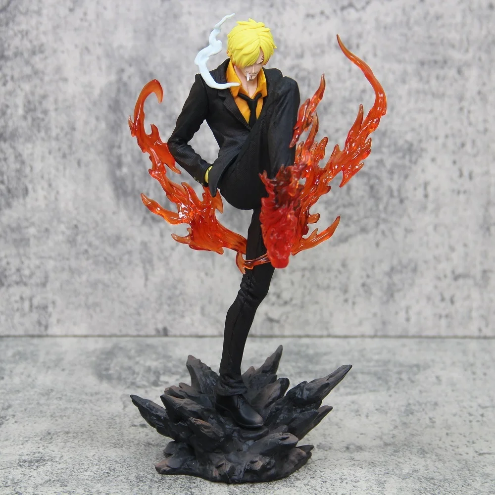 

Аниме-фигурка One Piece Vinsmoke Sanji GK Kick Red Flame из ПВХ, коллекционная модель, игрушка, 24 см