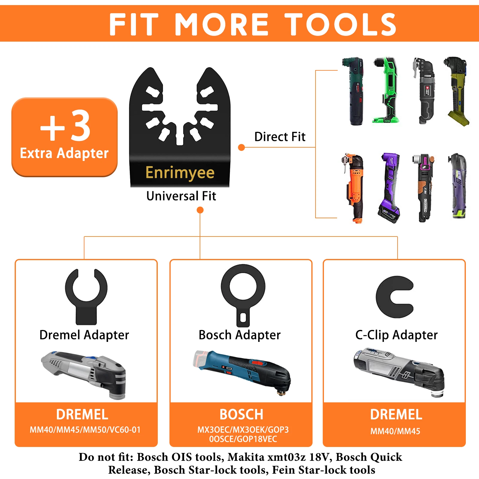 Imagem -05 - Diamond Oscillating Saw Blades Multi Tool Saw Blades para Lixamento Áspero Enchimentos Cerâmica de Telha Acessórios Elétricos Multitool Pcs