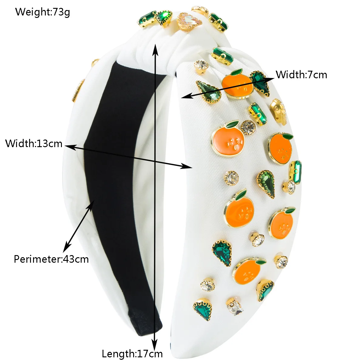 Casual summer explosion fruit headband women avocado orange grape strawberry dripping oil fruit headband sweet