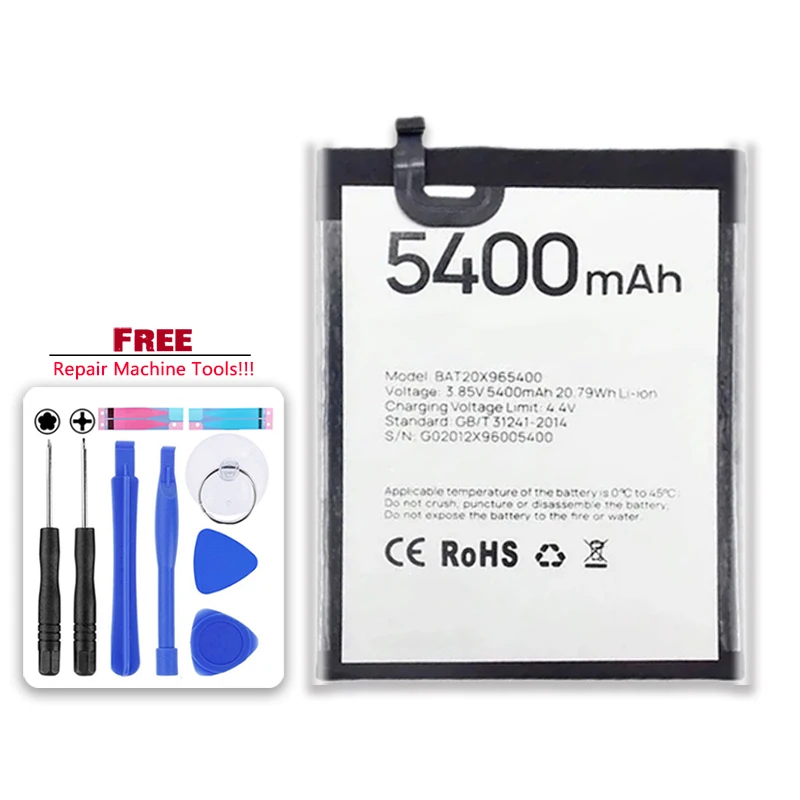 

YKaiserin 5400mAh Replacement Battery BAT20X965400 For DOOGEE X96 Pro