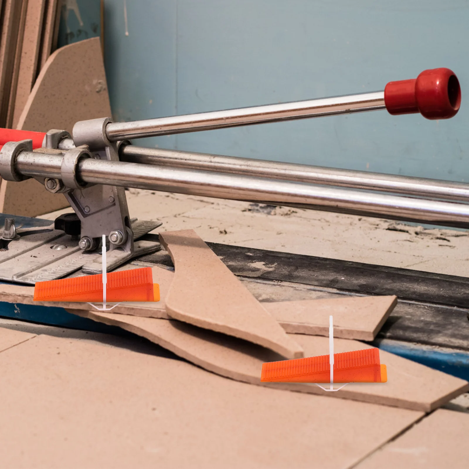 200pcs Tile Leveling Clips Wedges Set Pp Wall Floor Spacers For Kitchen Bathroom Shower Backsplash Tile Installation Tools