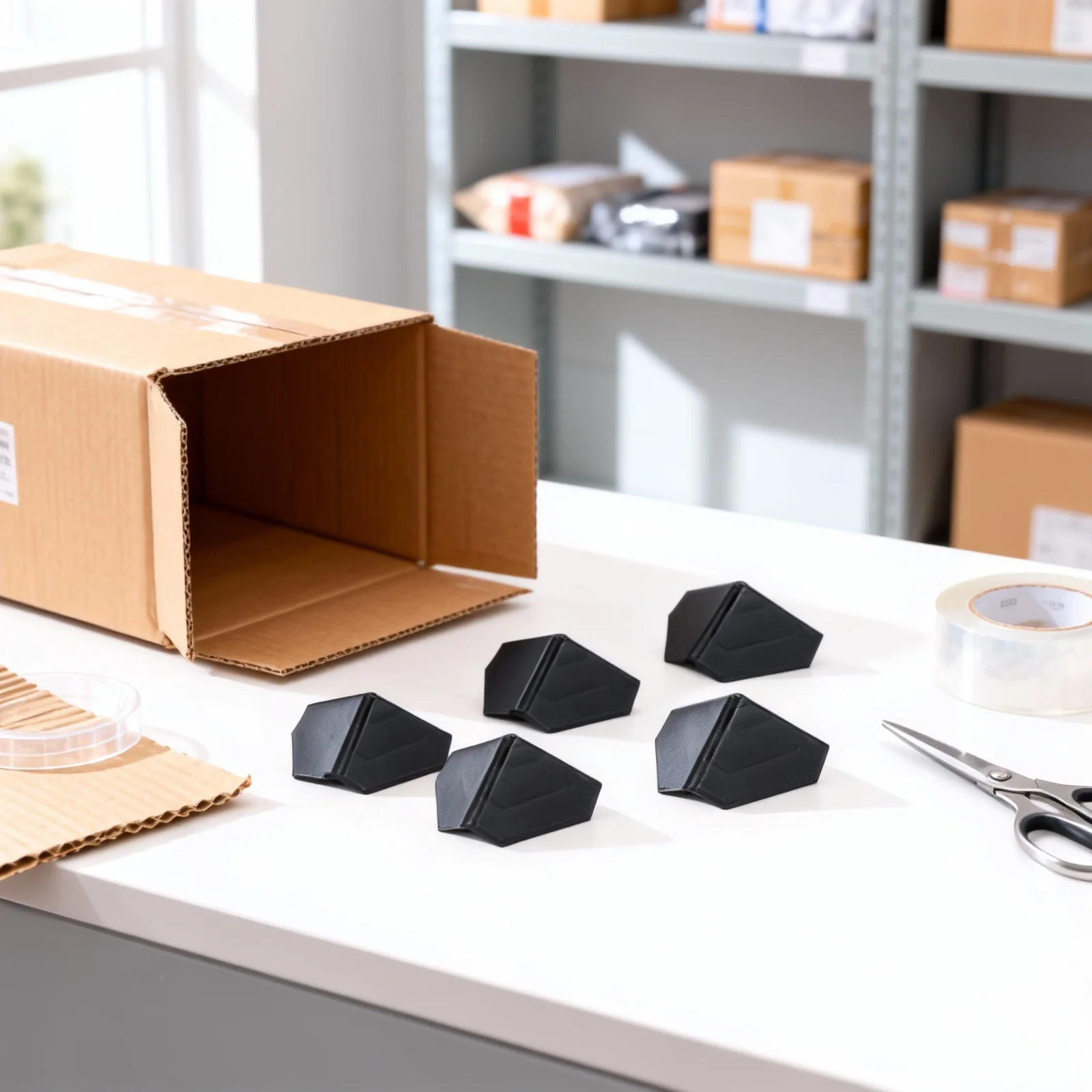 200Pcs Shipping Box Corner Protectors High Strength Plastic Edged Guards for Carton Package Shipping Protection