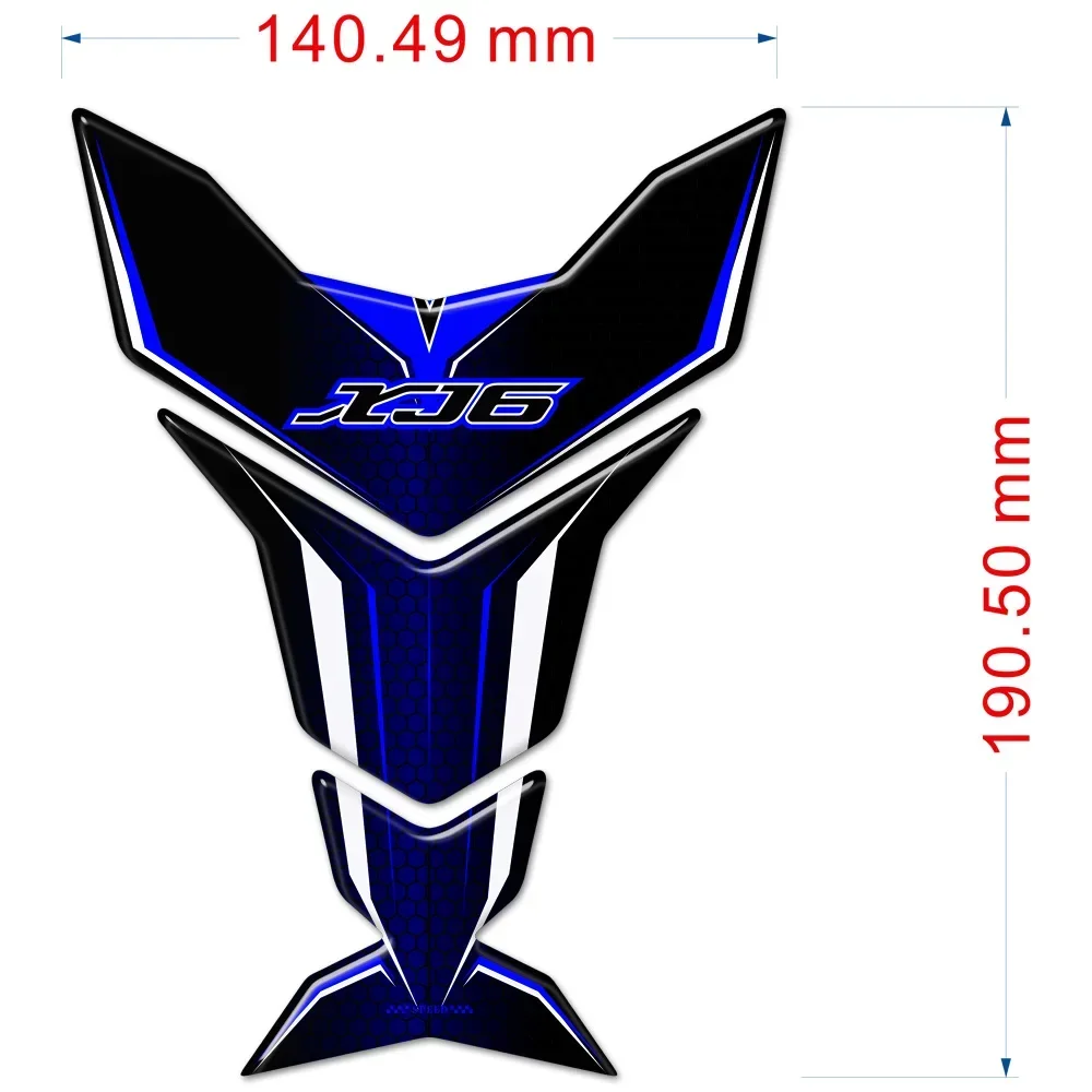 

For Yamaha XJ6 XJ6N XJ600 XJ650 Motorcycle Tank Pad Gas Fuel Oil Kit Knee Fish Bone Badge Logo Helmet Fairing Protector Stickers