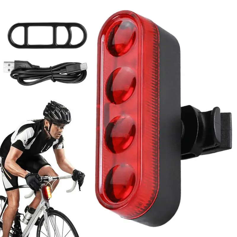 

Rear Cycle Light Waterproof Light For Cycle Rechargeable Riding Accessories Multifunctional Scooter Red Taillight For Outdoor