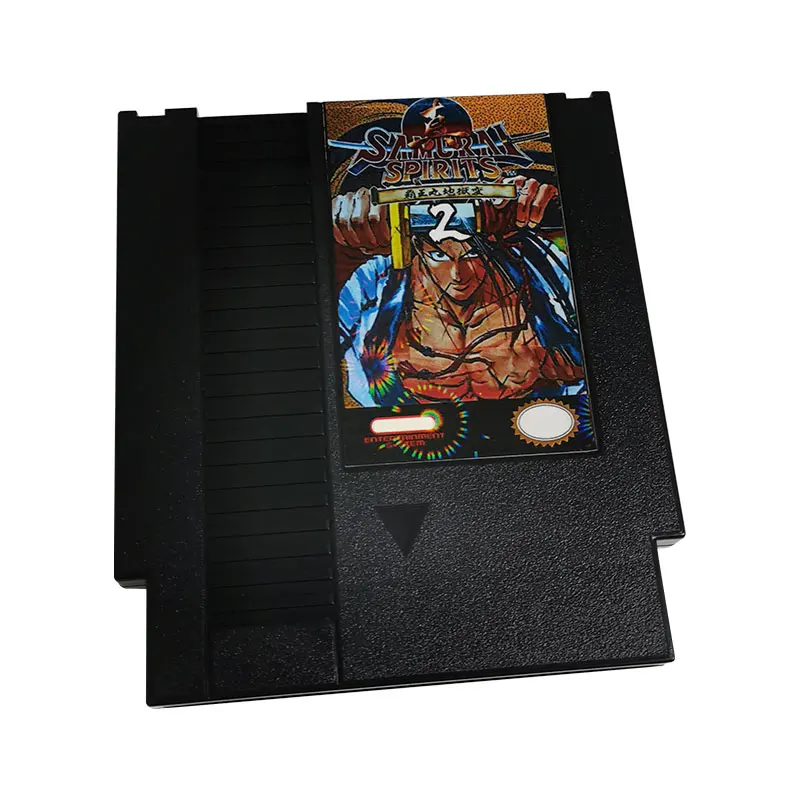 Shin Samurai Spirits 2 NES Super Games Multi Cart 72 Pin Black Game Cartridge