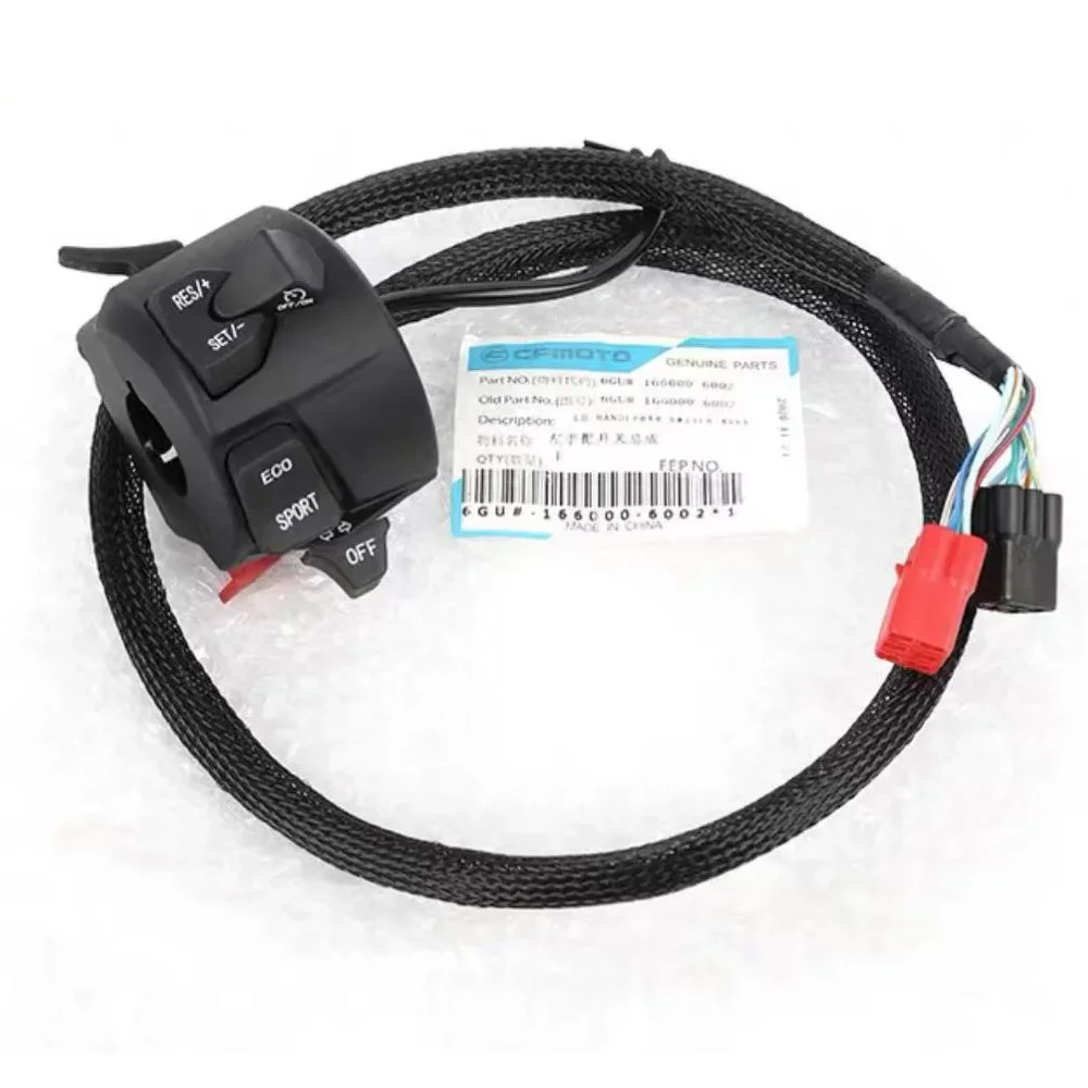

Мотоциклетный левый и правый переключатель с ручкой, звуковой сигнал, переключатель зажигания, переключатель фар, двойной переключатель вспышки для CFMOTO 700 CLX 700CLX 700CL-X