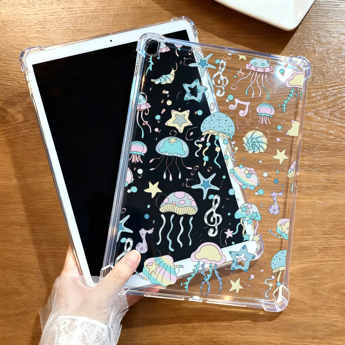 Soft Silicone Case For Samsung Galaxy Tab S10 Lite A9 Plus S10 Fe S6 Lite A11 A8 S9 FE Plus S7 FE S8 Plus Protective Cover Funda