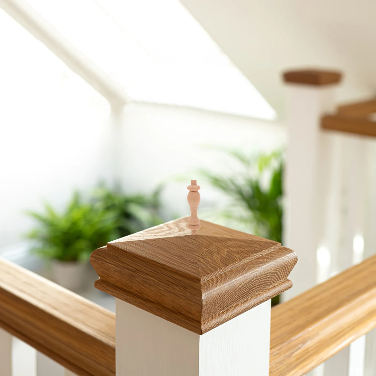 

10Pcs Elegant Wood Spindles European Style Railing Decor for Home DIY Furniture Decoration Parts Unfinished Balusters