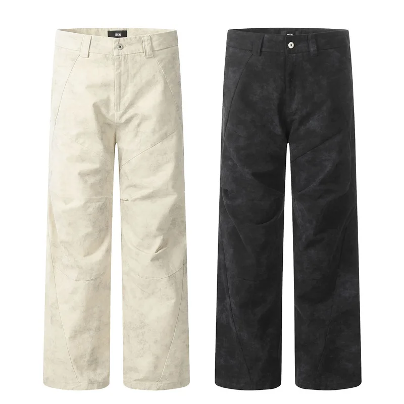 

MAQVOB EU US Size Top Quality High Street Cargo Workout Joggers Stretch Hiking Multi Pockets Vintage Casual Straight Pants