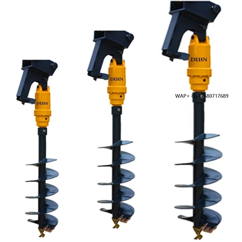 Efficient Hydraulic Earth Auger Drilling Machine Tree Planting Earth Auger With Tractor Post Hole Auger