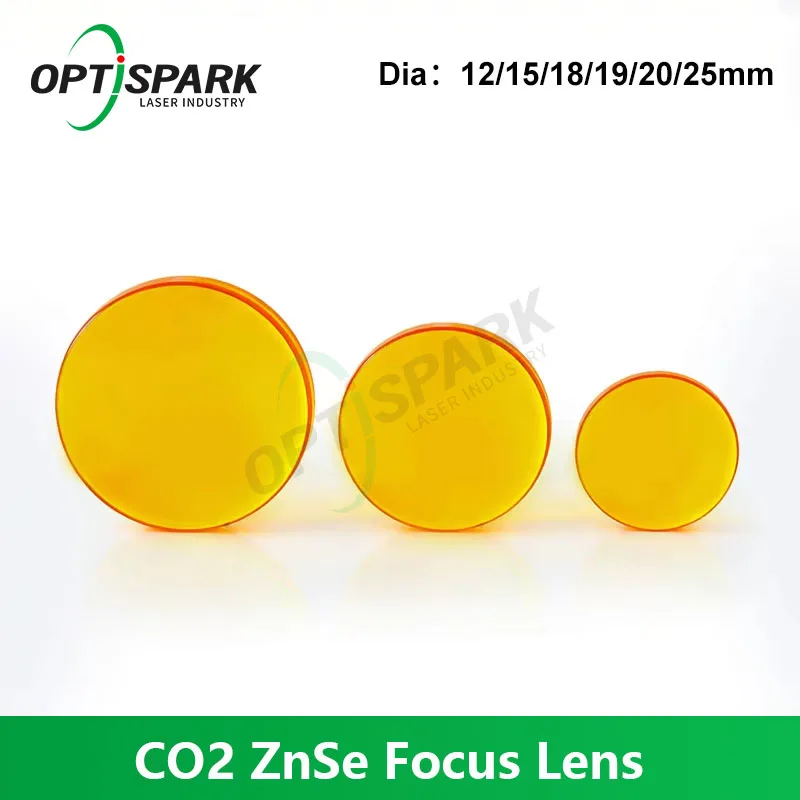 China CO2 ZnSe Fokuslinse Durchmesser 12mm 18mm 19,05mm 20mm FL 38,1 50,8 63,5 76,2 101,6mm für CO2-Laser-Gravur- und Schneidemaschinen – Detail 5