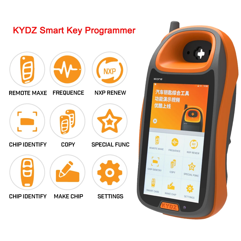 For KYDZ Smart Key Programmer Chip Identify Copy Generation Remote Test Frequency Smart Card Detection NXP Renew Anti-theft Data 