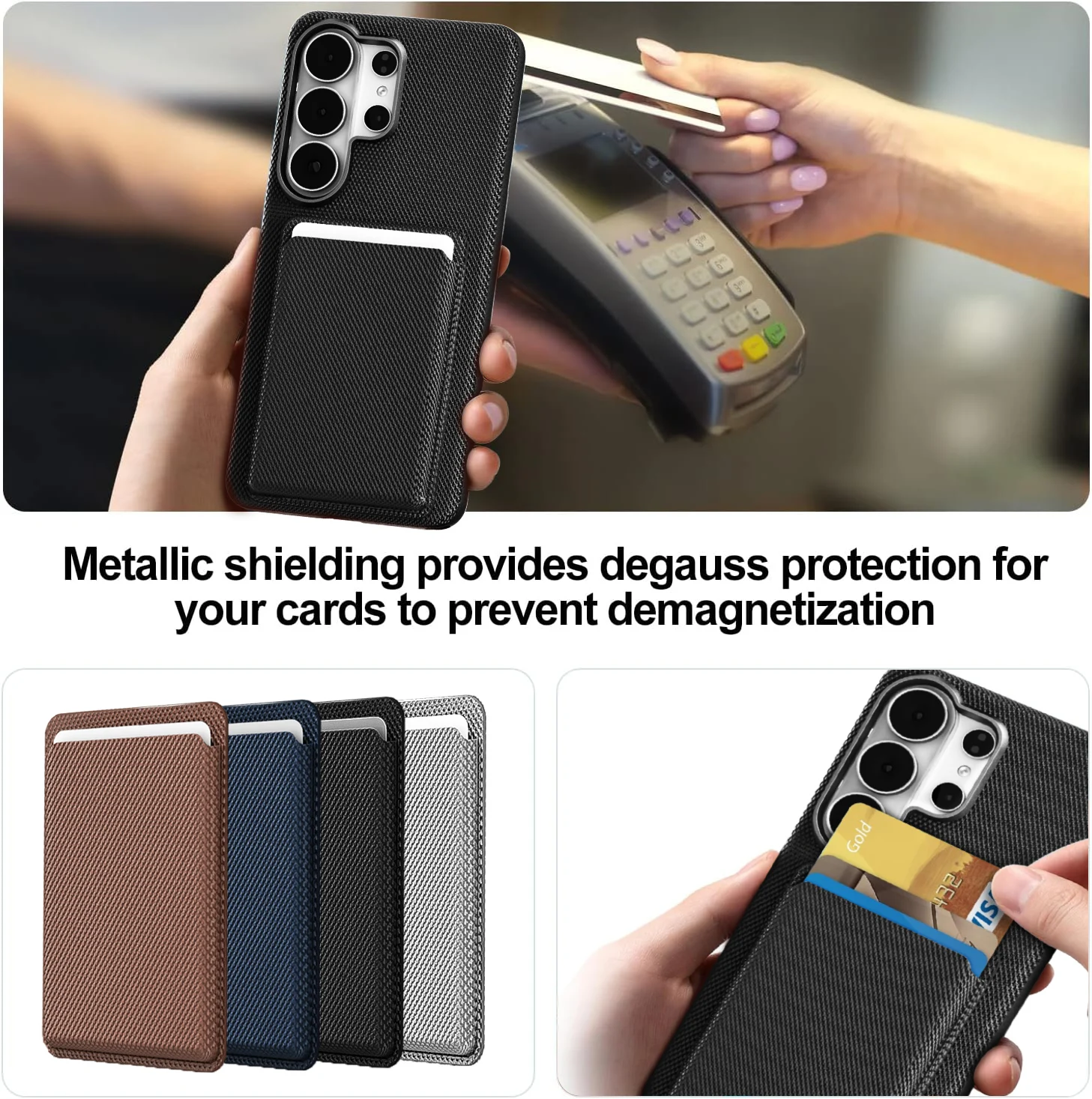 Technology Woven Magnetic Leather Phone Case for Samsung Galaxy S26  S25 S24 S23 S26 Ultra For Magsafe Wireless Charging Cover