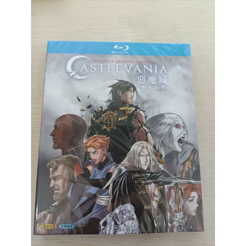 Castlevania Seasons 1 to 4 Netflix Animated Series Blu-ray 3 Disc Box Set Collection