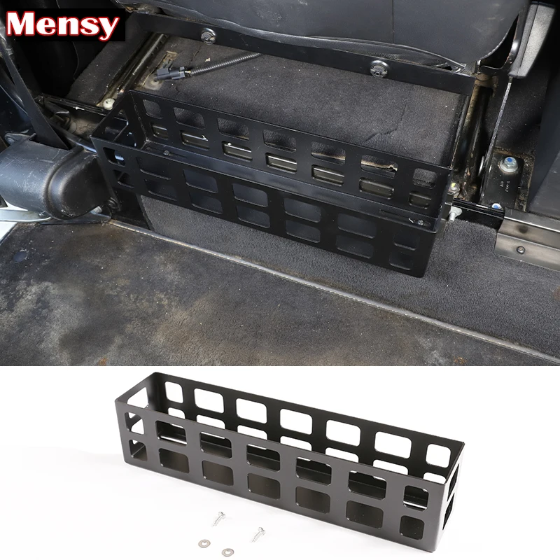 

For Land Rover Defender 90 110 2004-2019 Car Front Row Under Seat Storage Box Basket Car Interior Accessories Auto Parts