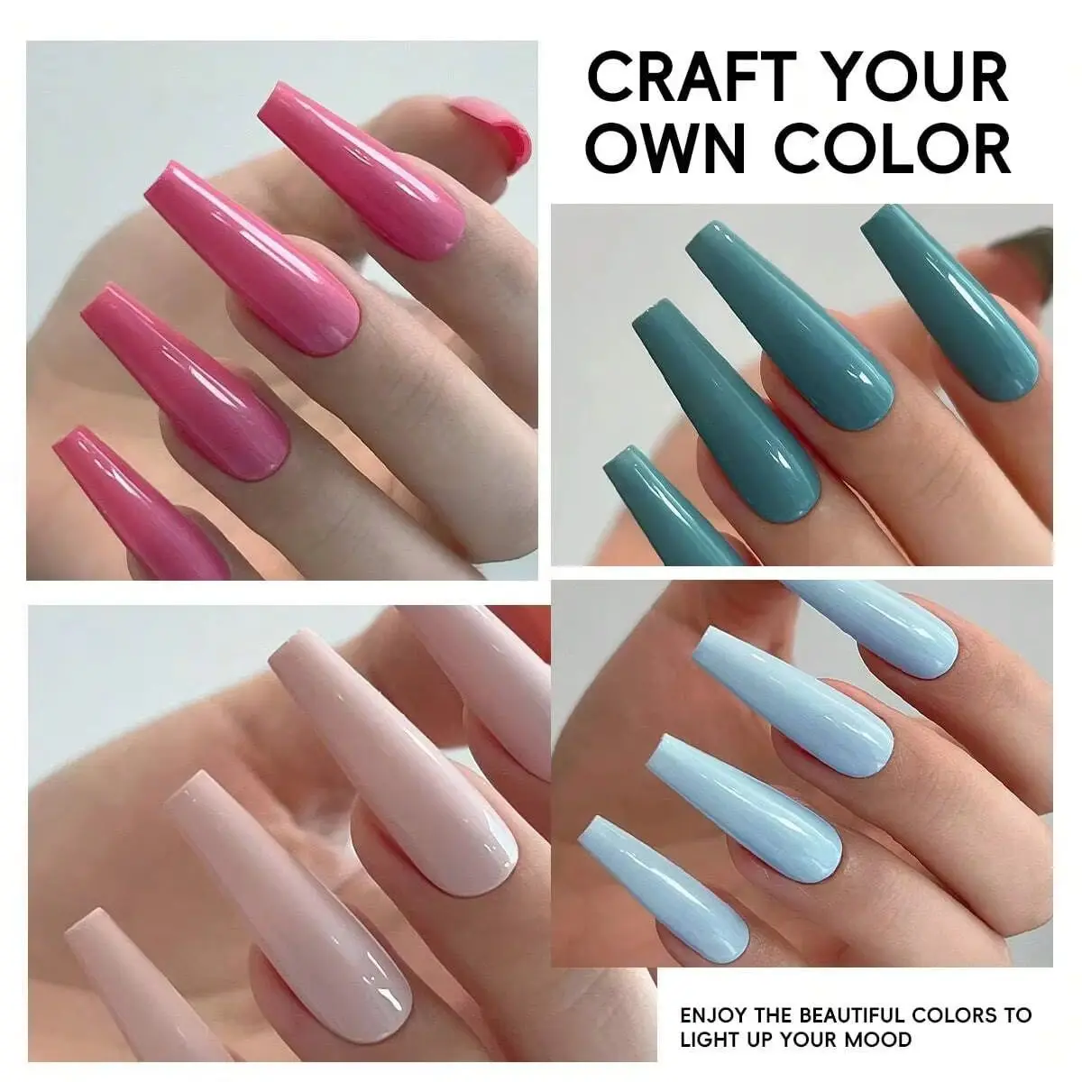 6개입 누드부터 레드까지 젤 폴리쉬 세트, 오래 지속되는 고광택 살롱 품질 UV/LED 소프트 젤, 네일 아트 애호가에게 완벽