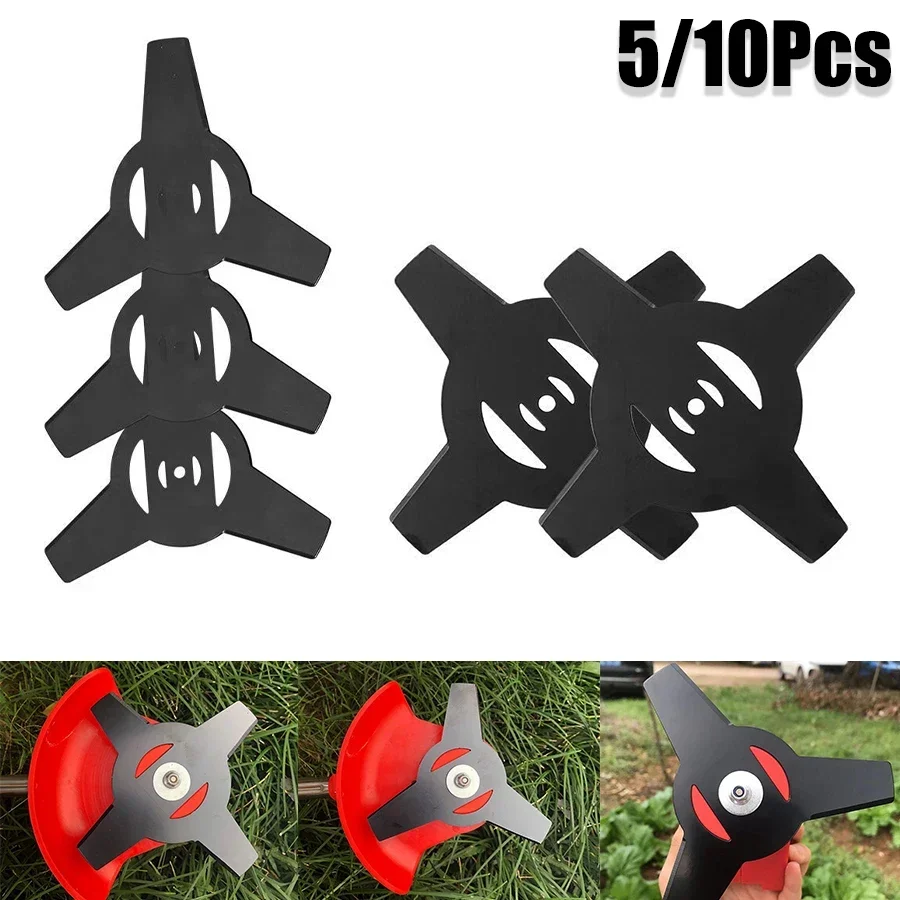 

5/10pcs 150mm Metal Grass String Trimmer Head Replacement Saw Blades Lawn Mower Fittings Parts Garden Power Tools Accessories