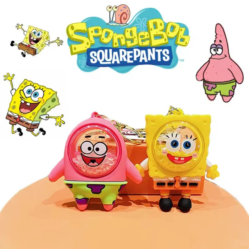 SpongeBob KeyChain Anime Action Figure Image Pendant Backpack Decoration Children Mosquito Repellent Sachet Car Bag Pendant