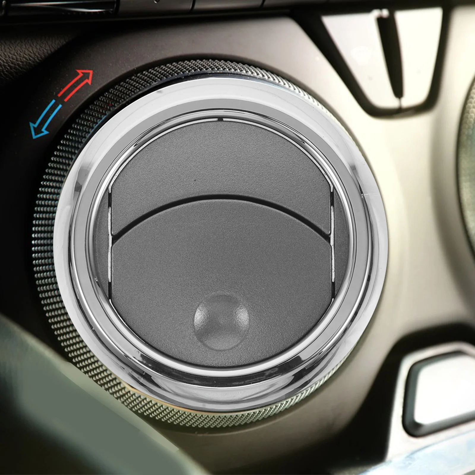 

Black Air Vent Replacement Compatible For 06-09 Adjustable Durable Easy Install Dashboard Cooling Dash Insert Round
