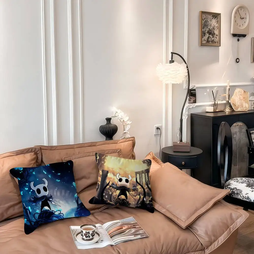 

Наволочка H-Hollow Knight Съемный моющийся чехол для подушки – всесезонный мягкий лен