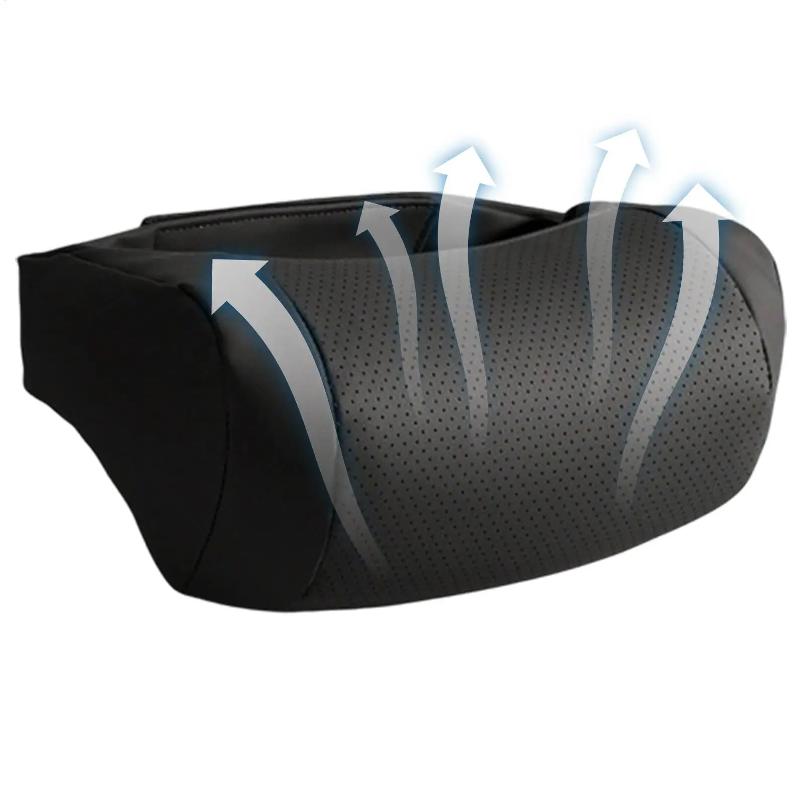 Ergonomic Car Neck Pillow Headrest with Adjustable Strap Removable Cover for Travel Road Trip Driving Fatigue in SUV Truck Sedan