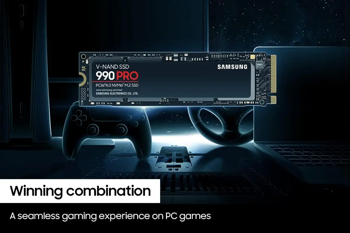 ซัมซุง990โปร SSD 1TB 2TB PCIe 4.0ม. ฮาร์ดไดรฟ์โซลิดสเตตภายใน2 2280สำหรับการประมวลผลระดับไฮเอนด์การเล่นเกม