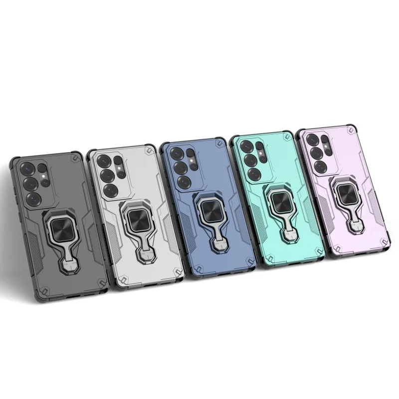 

For Samsung S25 Ultra Case Cover Samsung Galaxy S25 Ultra Capas Lens Protective Magnetic Ring Holder Fundas Samsung S25 Ultra