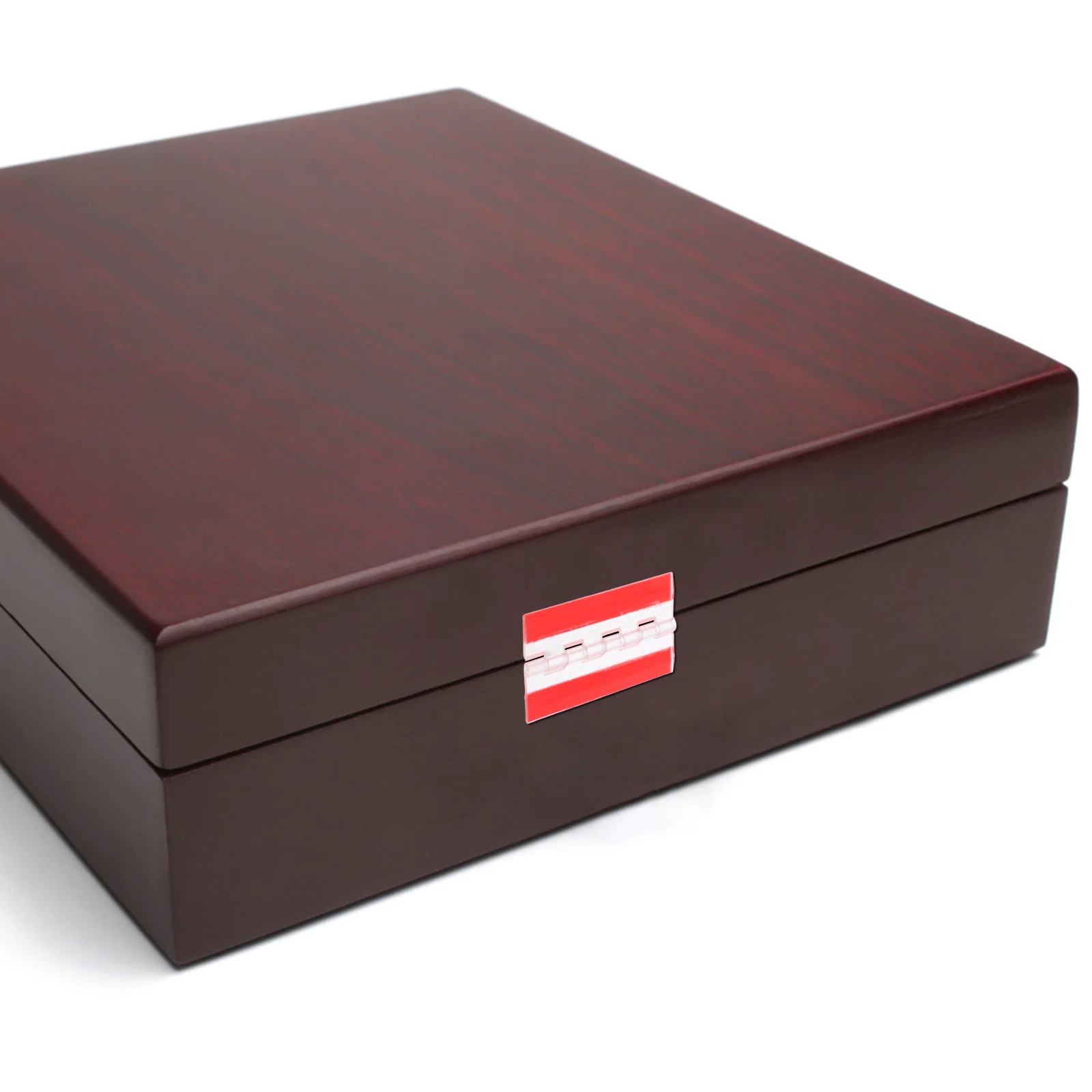 

4pcs Self Adhesive Hinges Mini Folding For Jewelry Box Cabinet Glass Door Diy Craft Projects Small Plastic Hinge Hardware